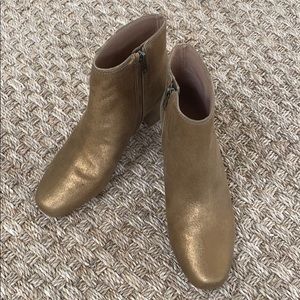 Madewell Gold Booties